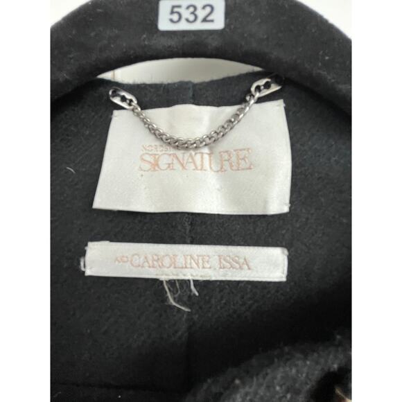 Nordstrom Signature & Caroline Issa Odette 100% Virgin Wool Coat Large - Picture 9 of 10